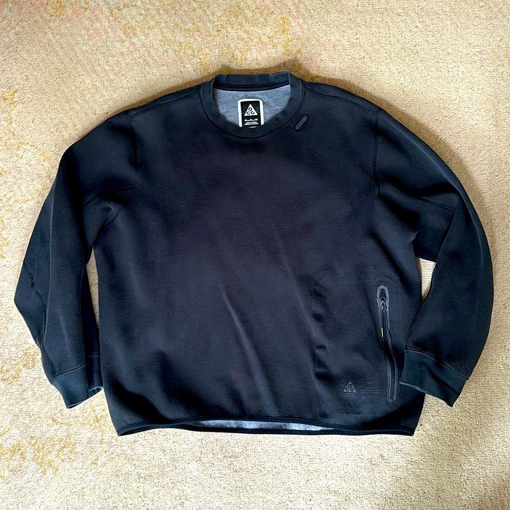 Nikelab ACG Crewneck Sweatshirt Mens‎ XXL Black Good